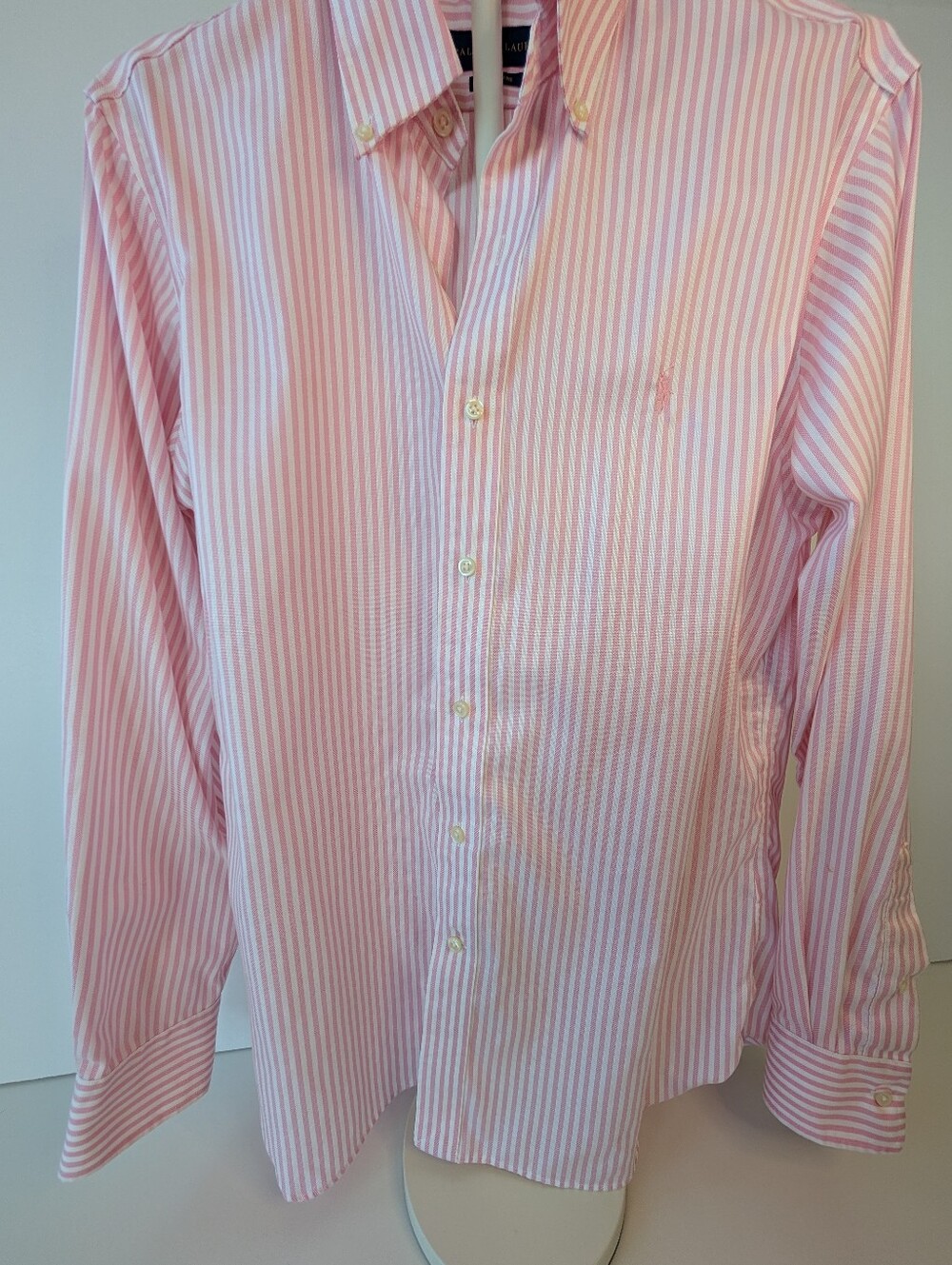 Ralph Lauren Pink Pony - Pink Stripe Button Down Shirt | Men’s M / Women’s L